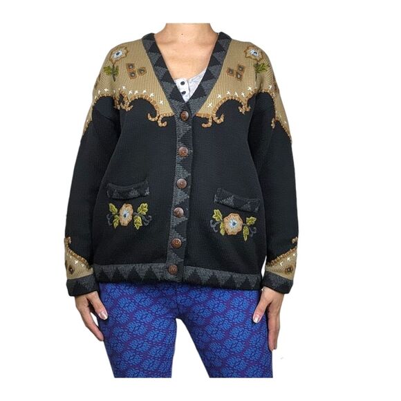 Xpression by deesons Vintage Cardigan Button Front Sweater Size EU 40 (US L) - Picture 5 of 16